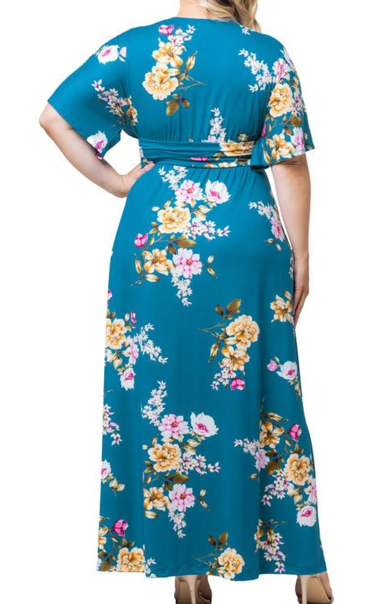 Vienna Maxi Floral Dress - Plus