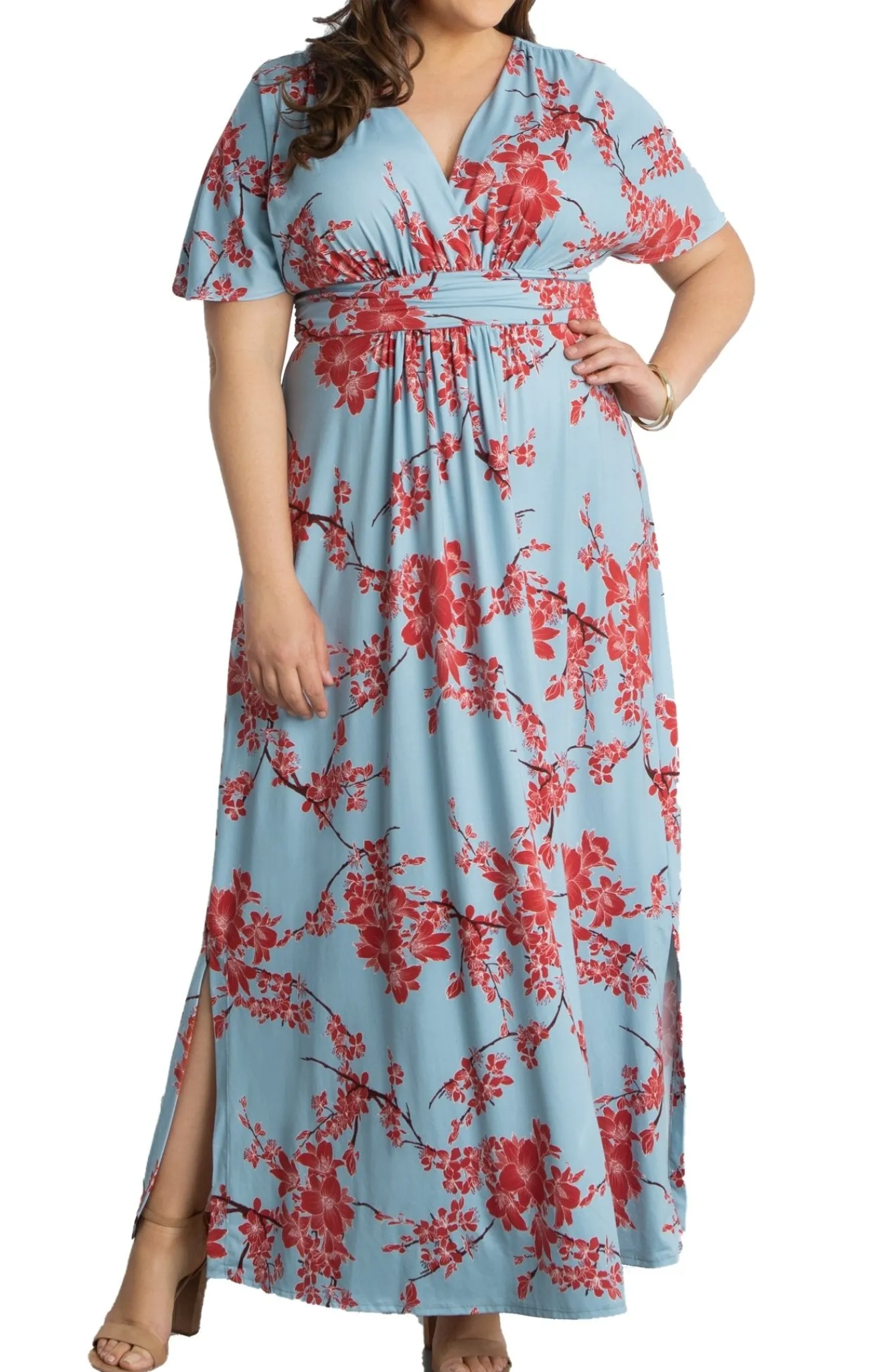 Vienna Maxi Floral Dress - Plus