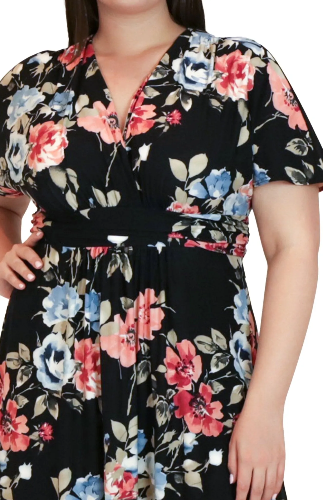 Vienna Maxi Floral Dress - Plus