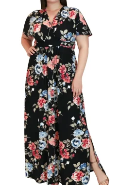Vienna Maxi Floral Dress - Plus