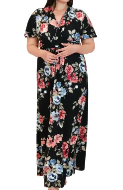 Vienna Maxi Floral Dress - Plus