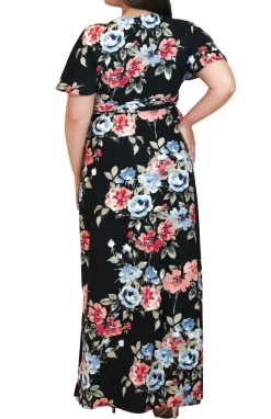 Vienna Maxi Floral Dress - Plus
