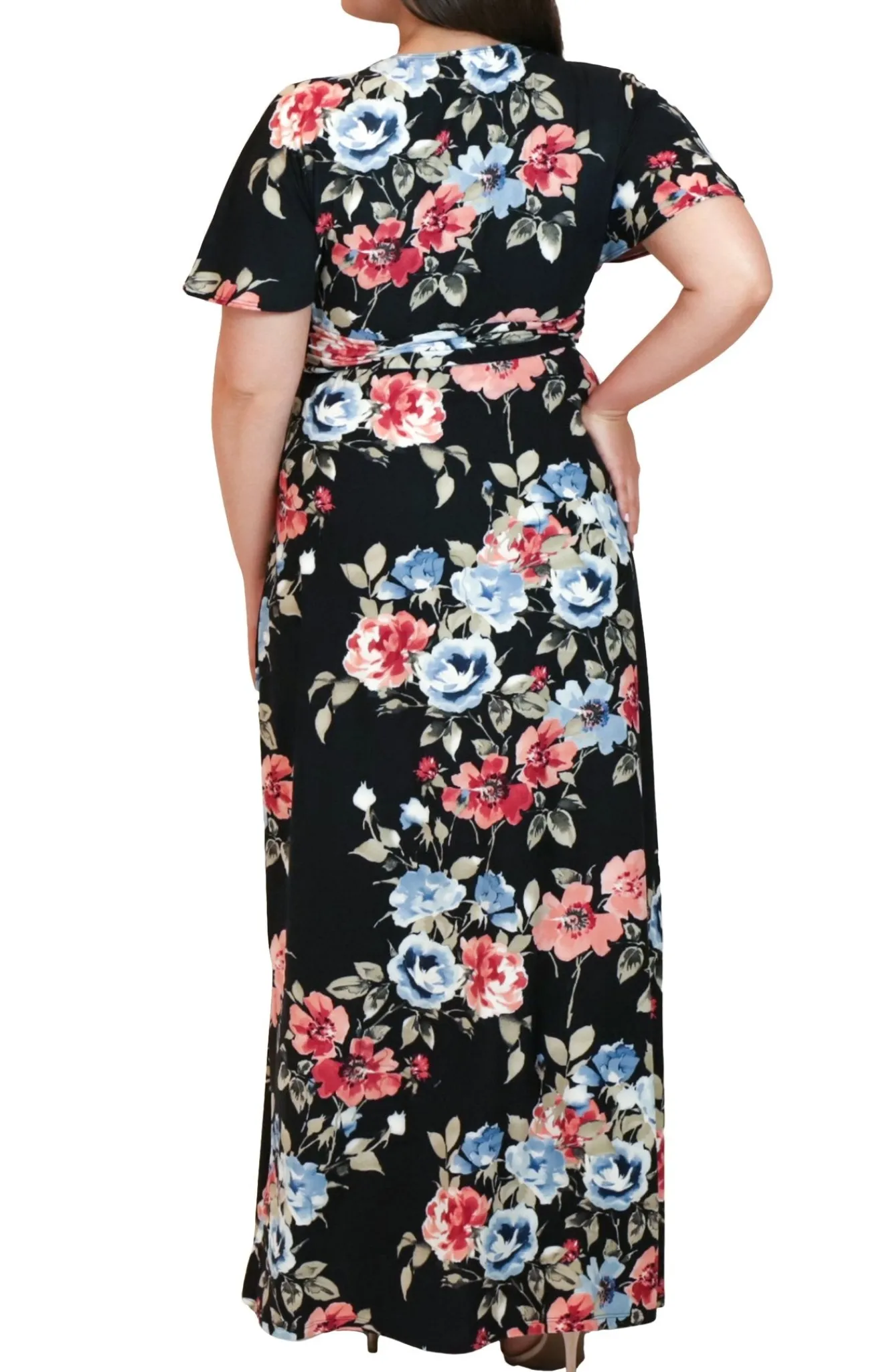 Vienna Maxi Floral Dress - Plus