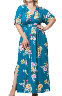 Vienna Maxi Floral Dress - Plus