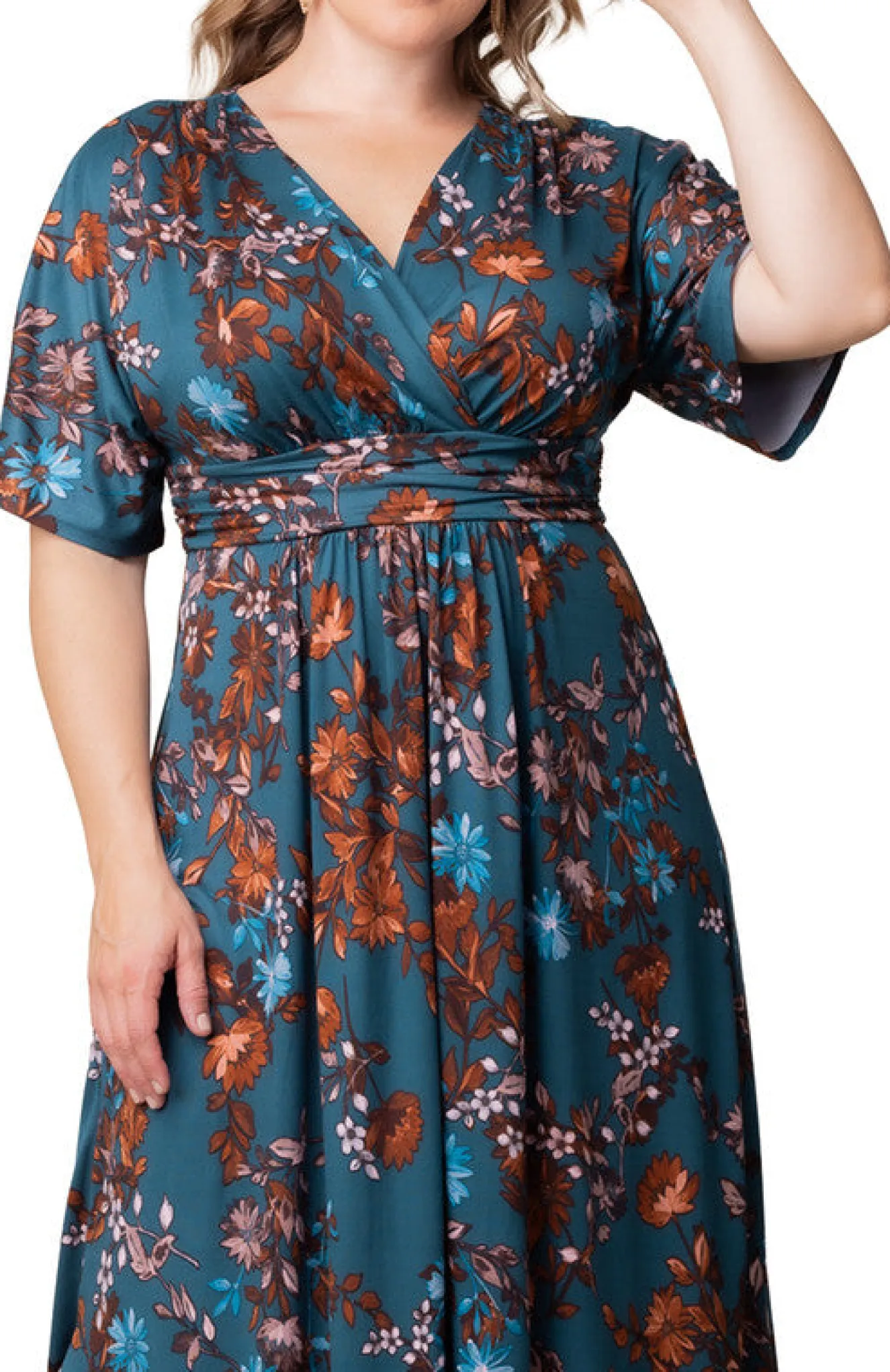 Vienna Maxi Floral Dress - Plus