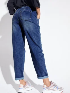 Westport Knit Denim Weekender Pant with Pockets and Drawstring Waist