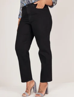 Westport Signature Black Straight Leg Jeans - Plus