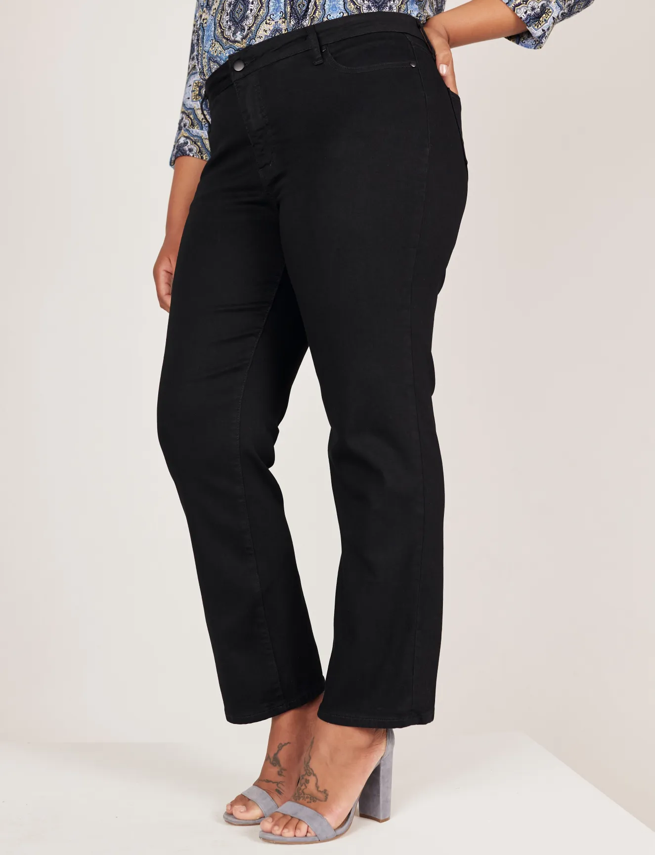 Westport Signature Black Straight Leg Jeans - Plus