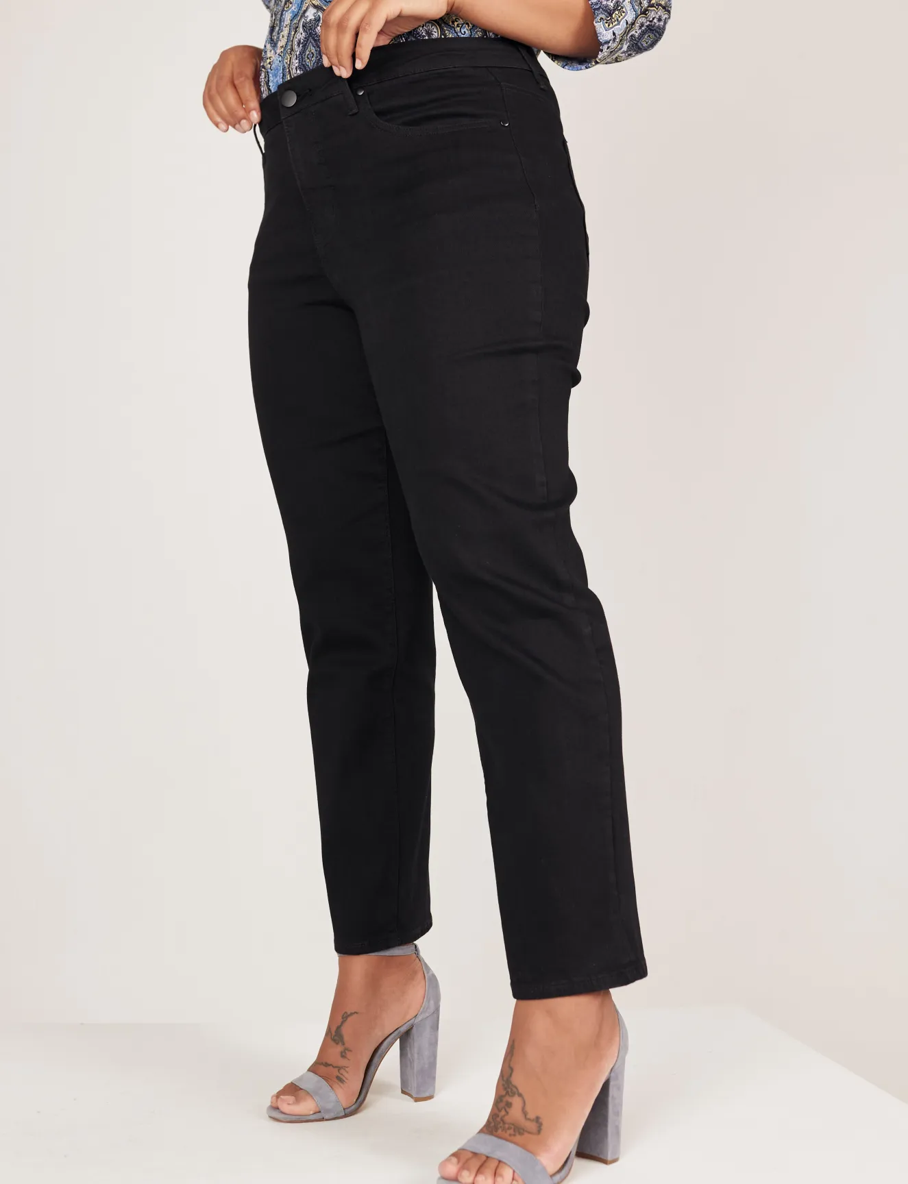 Westport Signature Black Straight Leg Jeans - Plus