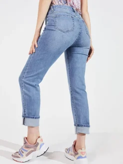 Westport Signature Girlfriend 5 Pocket Selvedge Cuff Jeans