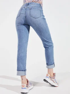 Westport Signature Girlfriend 5 Pocket Selvedge Cuff Jeans