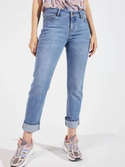 Westport Signature Girlfriend 5 Pocket Selvedge Cuff Jeans