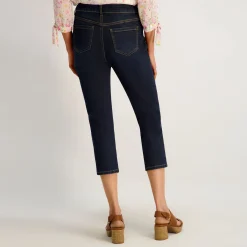 Westport Signature Side Slit Capri in Rinse