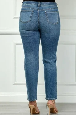 Westport Signature Straight Leg Pearl Rivet Denim Jeans