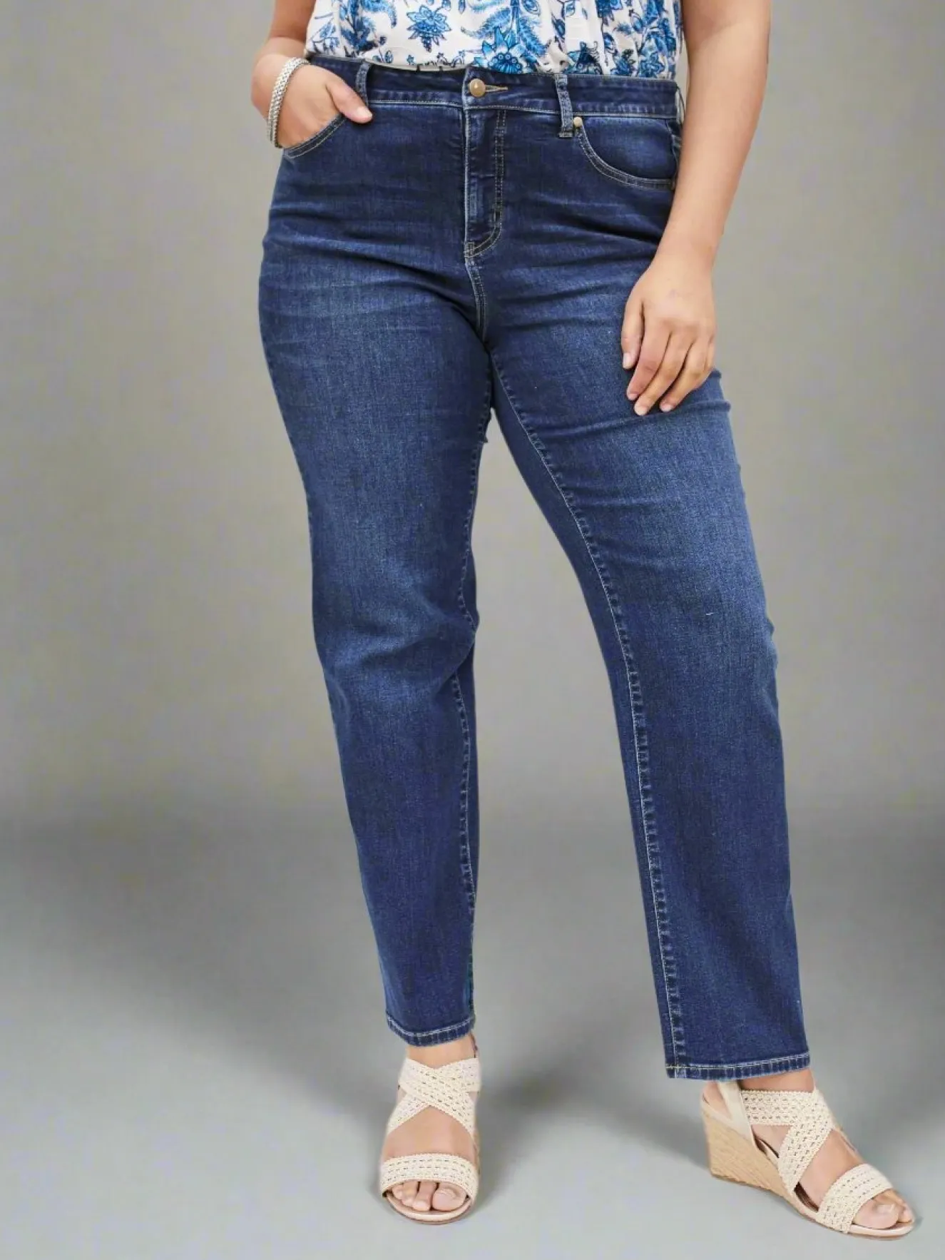 Westport Signature Straight Leg Denim Jeans - Plus