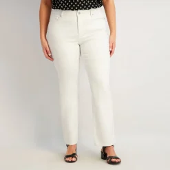 Westport Signature Straight Leg in White - Plus