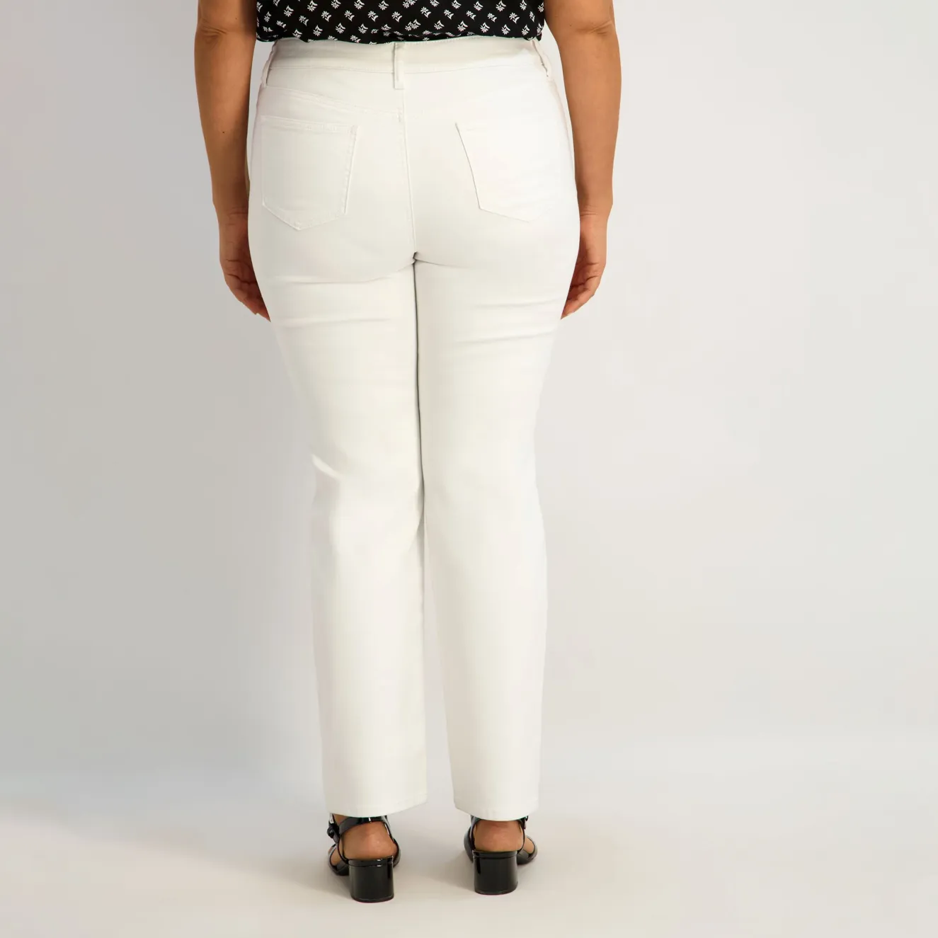Westport Signature Straight Leg in White - Plus
