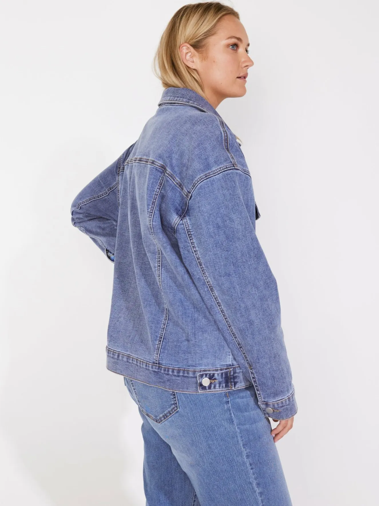 Westport Trucker Denim Jacket - Plus