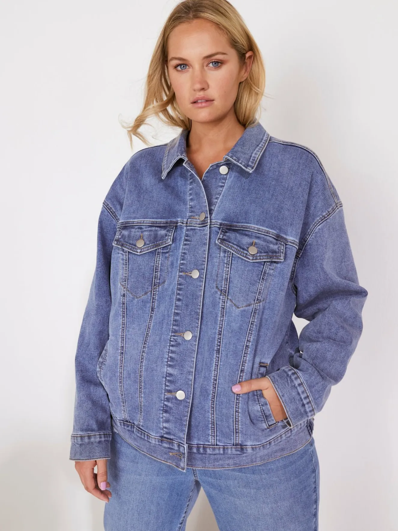 Westport Trucker Denim Jacket - Plus