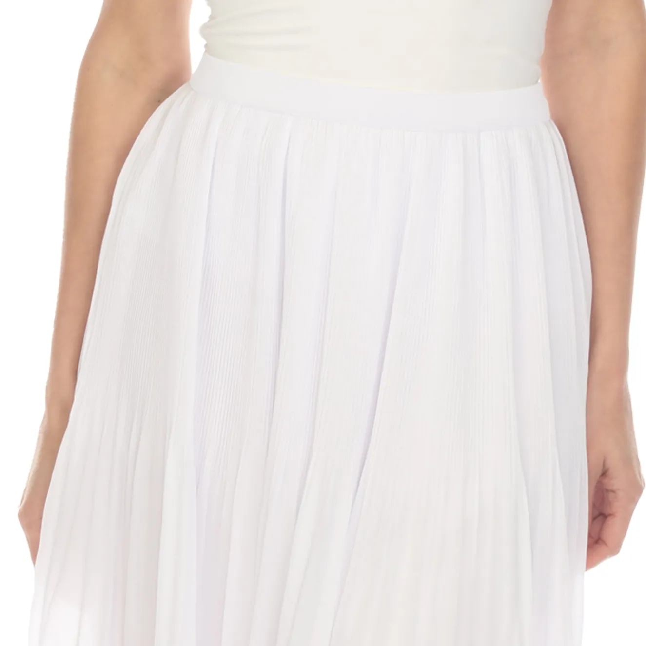 Women's Chiffon Pleated Midi Skirt