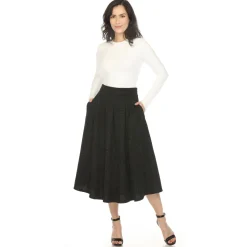 Women's Flared Tweed Skirt