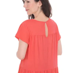 Women's Flutter Sleeve Ruffle Tiered Dress