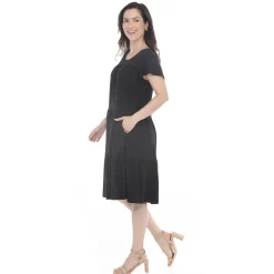 Women's Flutter Sleeve Ruffle Tiered Dress