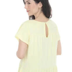 Women's Flutter Sleeve Ruffle Tiered Dress