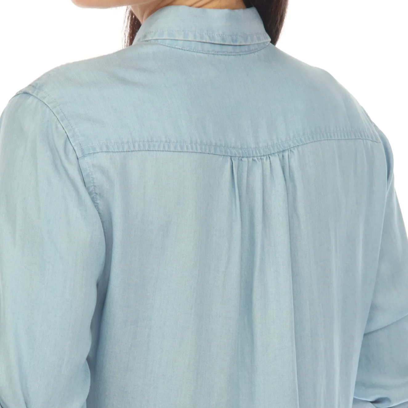 Women's Long Sleeve Tiered Midi Shirt Dress
