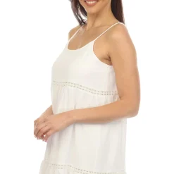 Women's Scoop Neck Tiered Maxi Dress - Plus