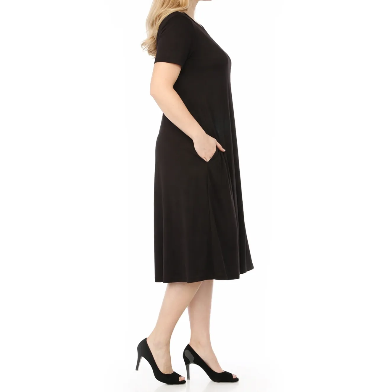Women's Tee Swing Midi Dress