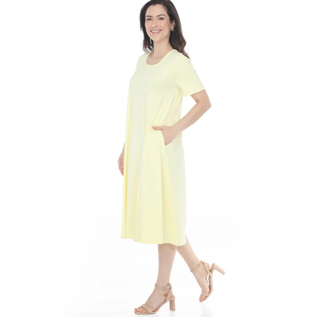 Women's Tee Swing Midi Dress