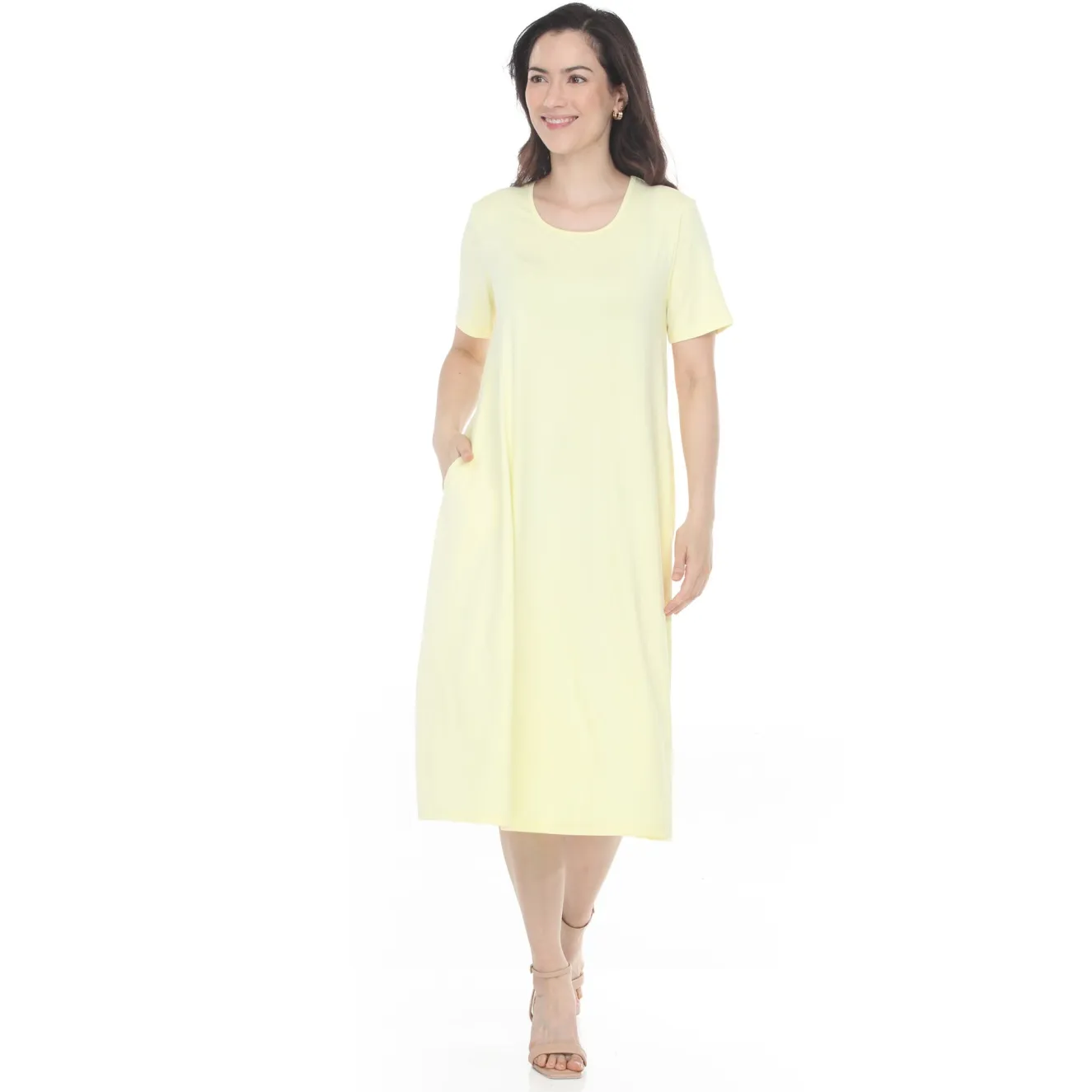 Women's Tee Swing Midi Dress