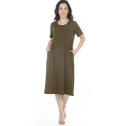 Women's Tee Swing Midi Dress