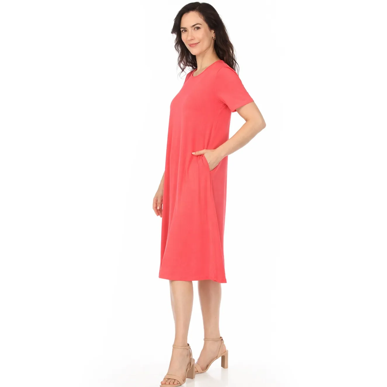 Women's Tee Swing Midi Dress