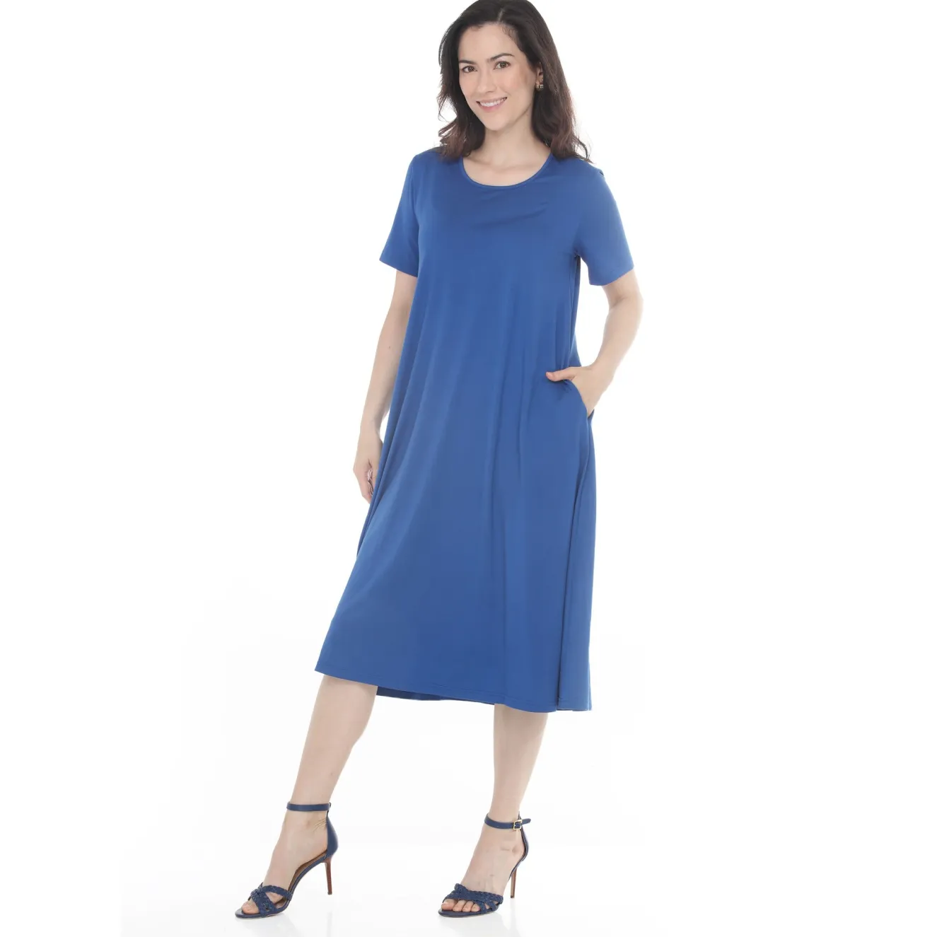 Women's Tee Swing Midi Dress