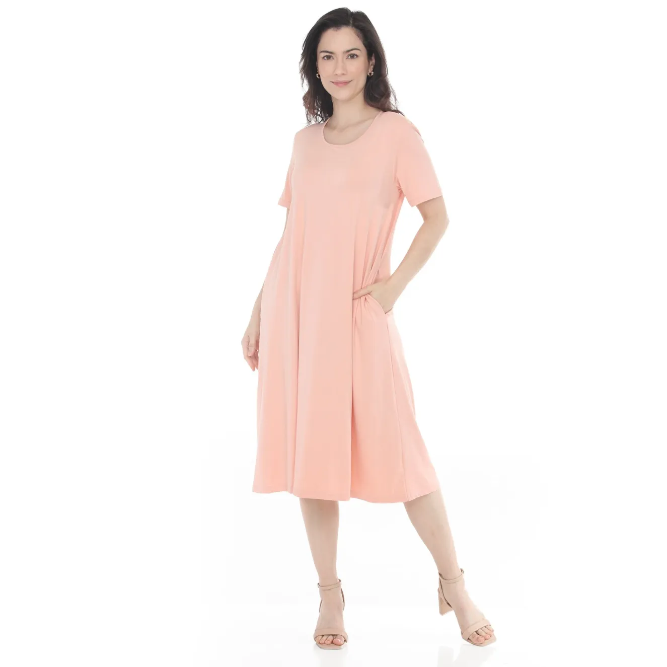 Women's Tee Swing Midi Dress