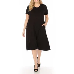 Women's Tee Swing Midi Dress