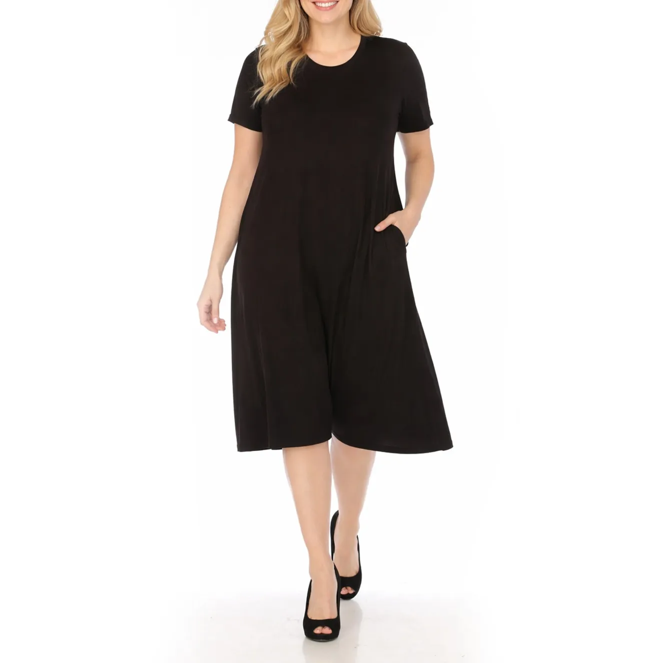 Women's Tee Swing Midi Dress