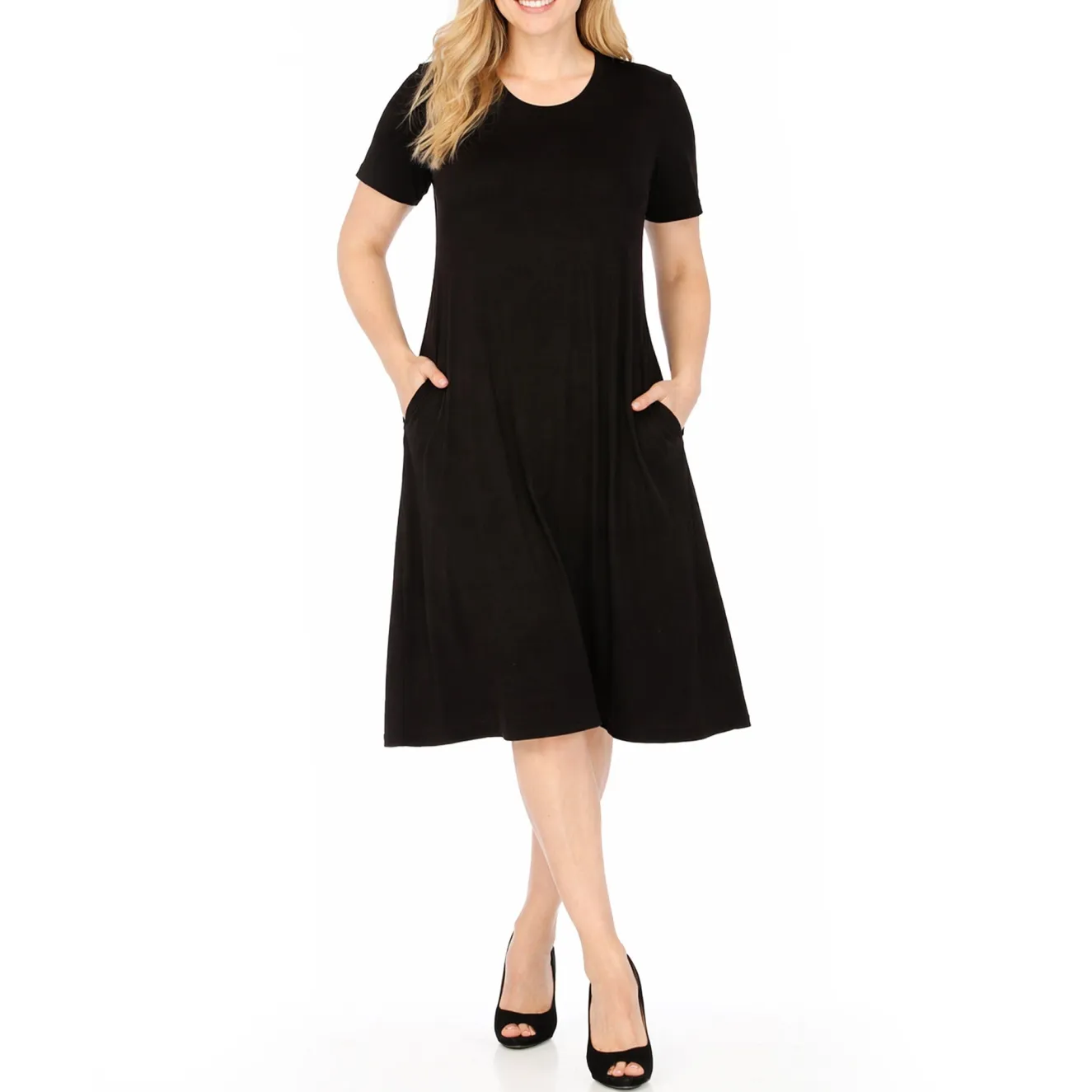 Women's Tee Swing Midi Dress