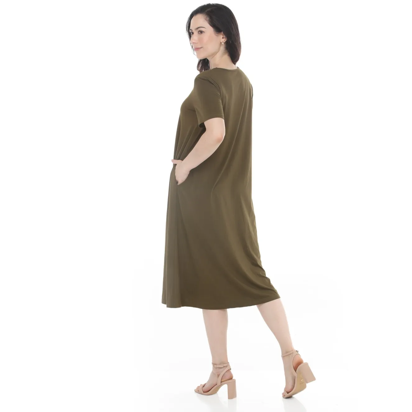 Women's Tee Swing Midi Dress