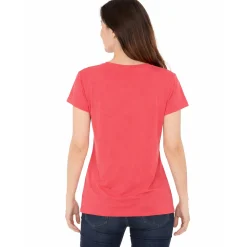 Women's V-Neck Front Tie Pullover Top