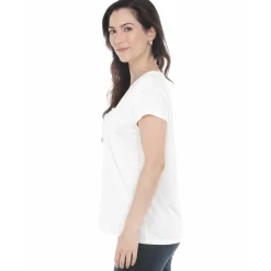 Women's V-Neck Front Tie Pullover Top