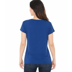 Women's V-Neck Front Tie Pullover Top