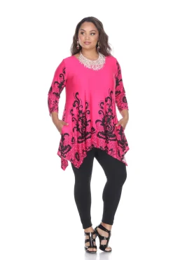 Yanette Tunic Top - Plus